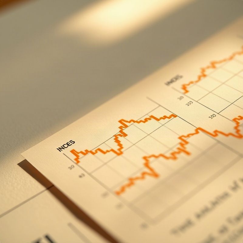Gráfico impreso del índice de precios del INE con cifras destacadas en color ámbar